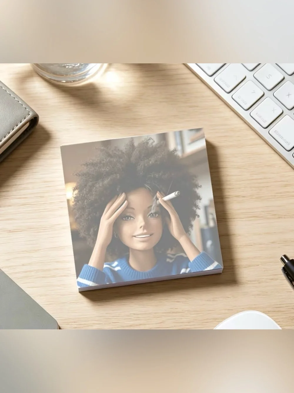 Funny Doll Face Sticky Notes 50 Sheets